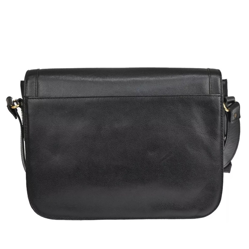 YSL LOGO LEATHER SHOULDER BAG - Picture 3 of 11